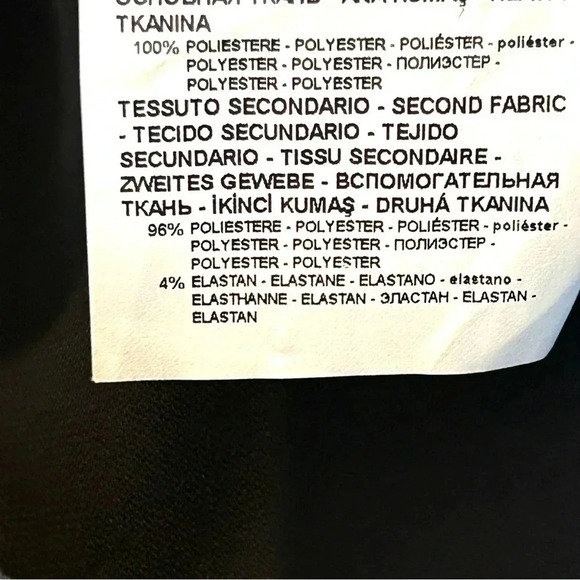 EMPORIO ARMANI Women Approx Sz 10 Midi Skirt Side Zip Tux Tie Front Slit Unlined - Picture 7 of 15